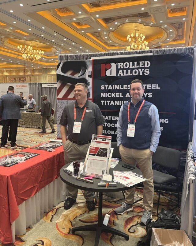 #SHOTshow 23' is happening now! Come talk to Len and Bob at Booth #51529. Pick up a limited edition RA Gun Cleaning Mat.

#RolledAlloys #SpecialtyMetalSupplier #SteelStupplier #LasVegas