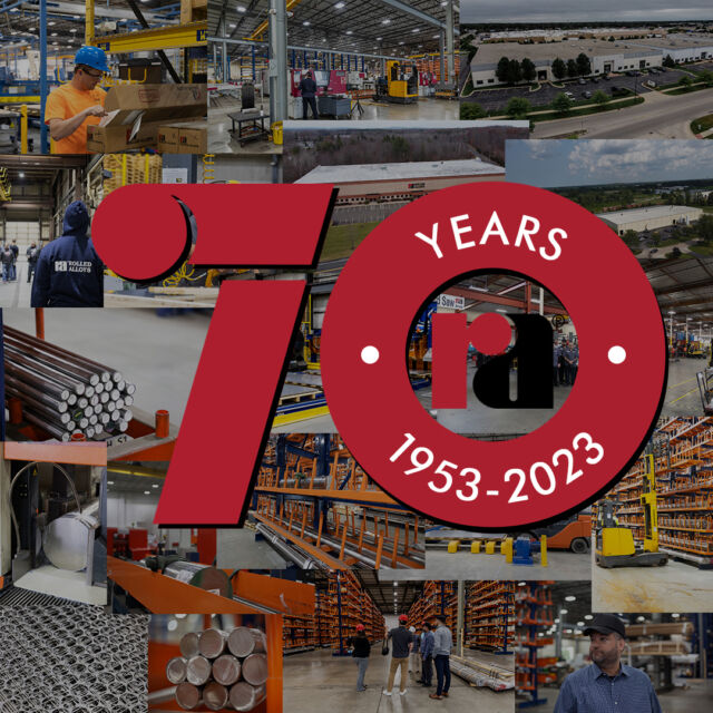 Cheers to 70 years of memories and growth! Thank you for being a part of our journey #RolledAlloys70th