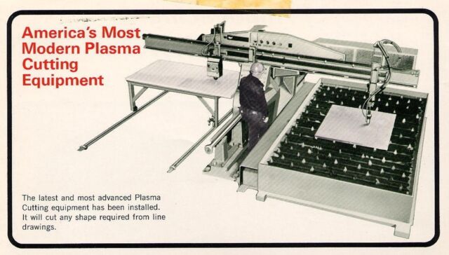 It's #FlashbackFriday! Looking through the #RAarchives, we found an old ad for plasma cutting equipment and wanted to compare it to one of our current plasmas... see any difference? 🙂 
#RolledAlloys70years
