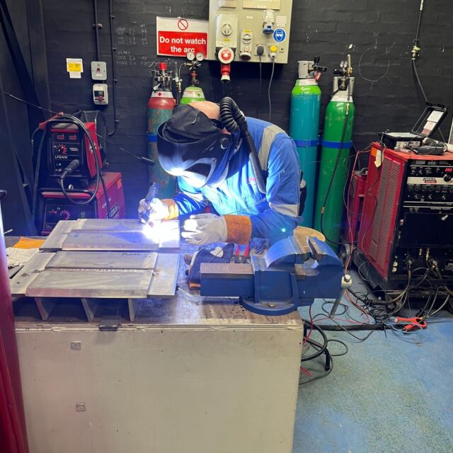 This is Chris Birch, Senior Technical Specialist (Manufacturing) of BOC UK & Ireland. He is welding test plates for Rolled Alloys to evaluate the the performance of our latest ZERON 100 X grade welding consumable. This consumable has a modified chemical composition, increasing the PREN from 40 to 42. This improves the corrosion resistance of the welds while still maintaining good weldability, strength and toughness of the joints.
