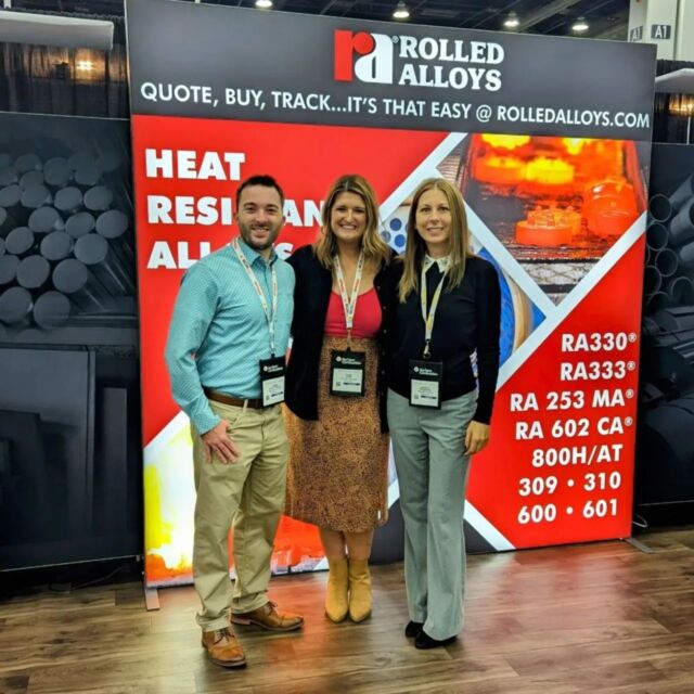 Kicking off day 2 of Heat Treat. See us at booth 1621 to spin the wheel and win a prize!

#RolledAlloys #HeatTreat