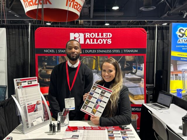 Our team is ready to answer your alloy questions at WESTEC booth #1433.
#westec #longbeach #rolledalloys