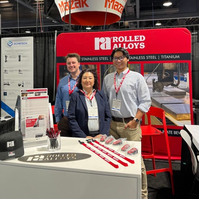 Day 1 at WESTEC: See us at booth 1433 to see how we can solve your stainless steel and alloy needs. 
#westec #rolledalloys