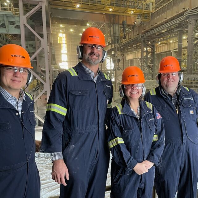 Group picture at their visit to Outokumpu mill in Calvert, AL, for a tour. Thanks to the team at Outokumpu for having us! #RolledAlloys #StainlessSteel