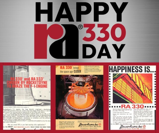 Today we celebrate the alloy that started it all 70+ years ago, #RA330. Happy #RA330Day! 

#RolledAlloys