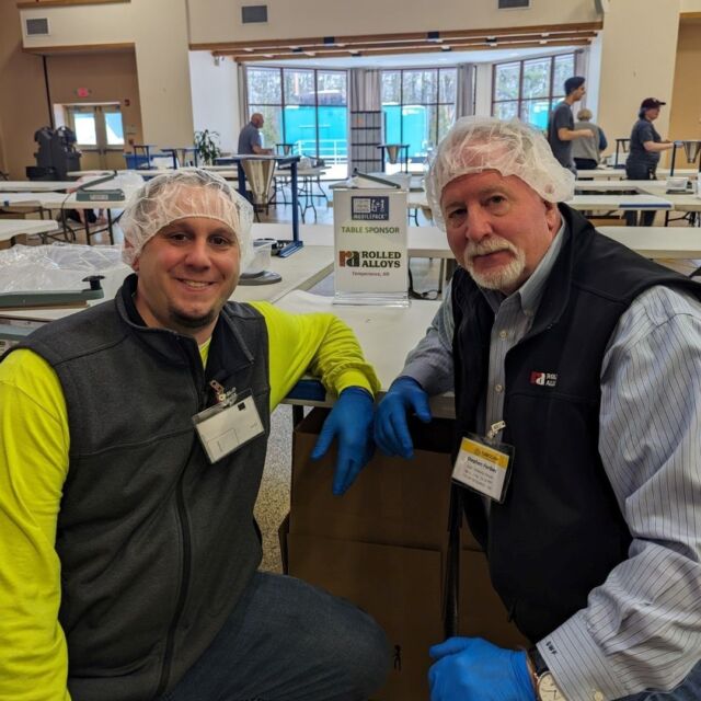 Last week, we attended a customer sponsored event by @fmcs_org. The event packaged 101,000 meals over two days for those in need. 

#RolledAlloys #WindsorRA #FeedingKids
