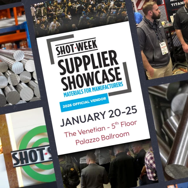 🎯 Are you attending SHOT Show 2026? 

We'll see you there! Our team will be ready to discuss our high-quality materials and stocking programs at the Supplier Showcase booth # 51529.

🔗 To view all our trade shows scheduled for 2026, use the link below!
https://www.rolledalloys.com/trade-shows/ 

#RolledAlloys #SpecialtyMetalSupplier #MetalSupplier #SHOTshow