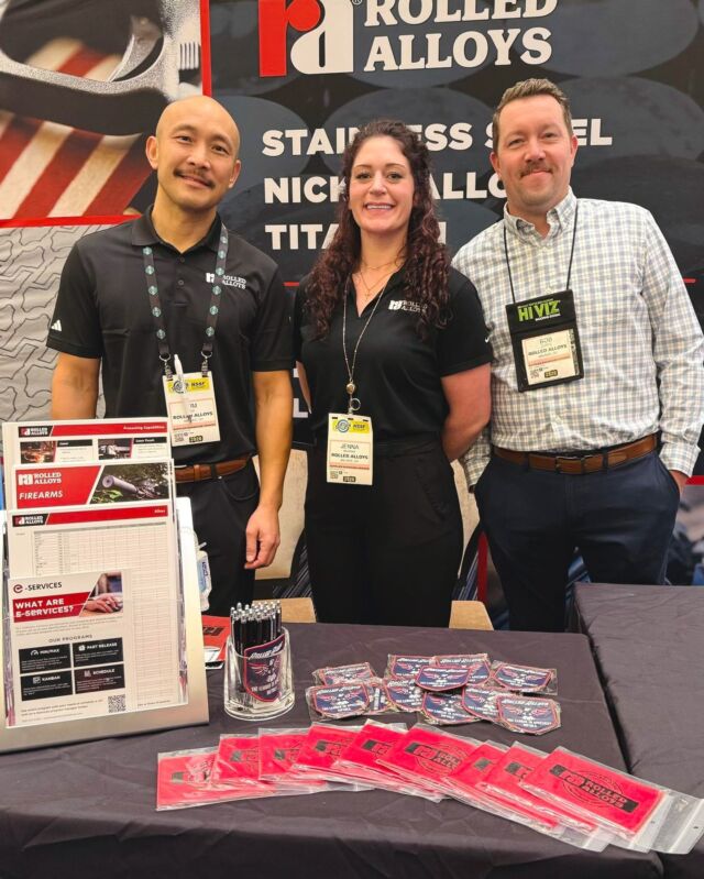 Wrapping up another great day at the #SHOTShow Supplier 
Showcase! 

Thanks to everyone who visited our booth! We look forward to connecting with more of you on the SHOT Show floor over the next couple of days.

#RolledAlloys #SpecialtyMetalSupplier #MetalSupplier